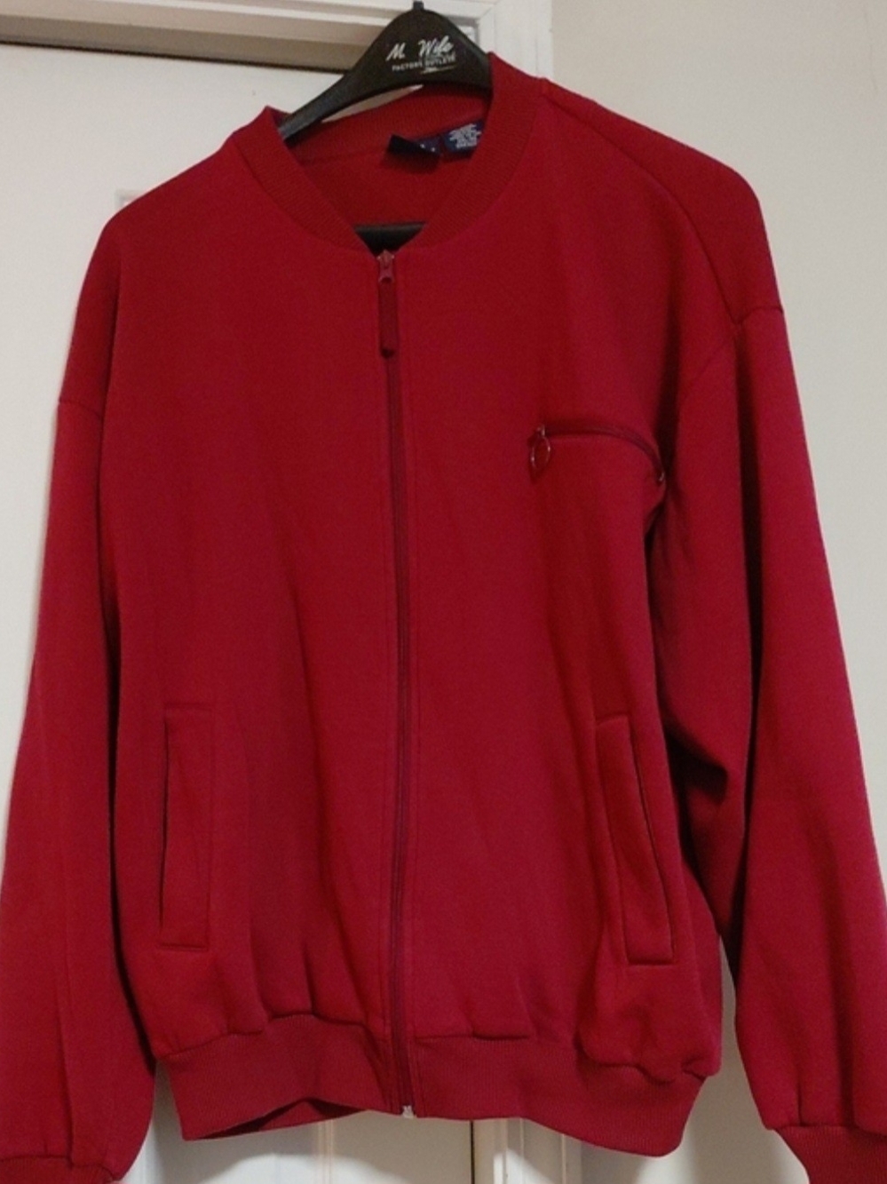 Classic Red Men's Full-Zip Jacket